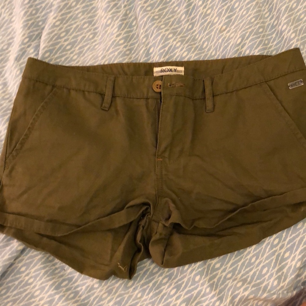 ROXY Bermuda short shorts in dark green